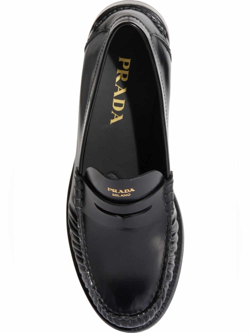 Authentic Prada Ruched Toe Penny Loafer in 38 EU - Picture 2 of 8